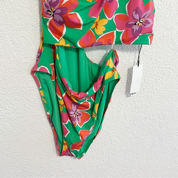 NWT Anthropologie Sanctuary Mio Super Bloom Floral Print One-Piece Swimsuit - Picture 5 of 10